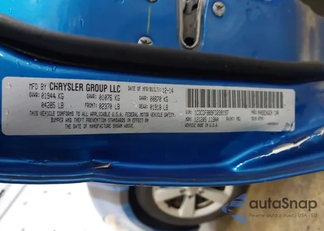 2015 Dodge Dart Sxt z USA, uszkodzony, nr VIN 1C3CDFBB9FD228197